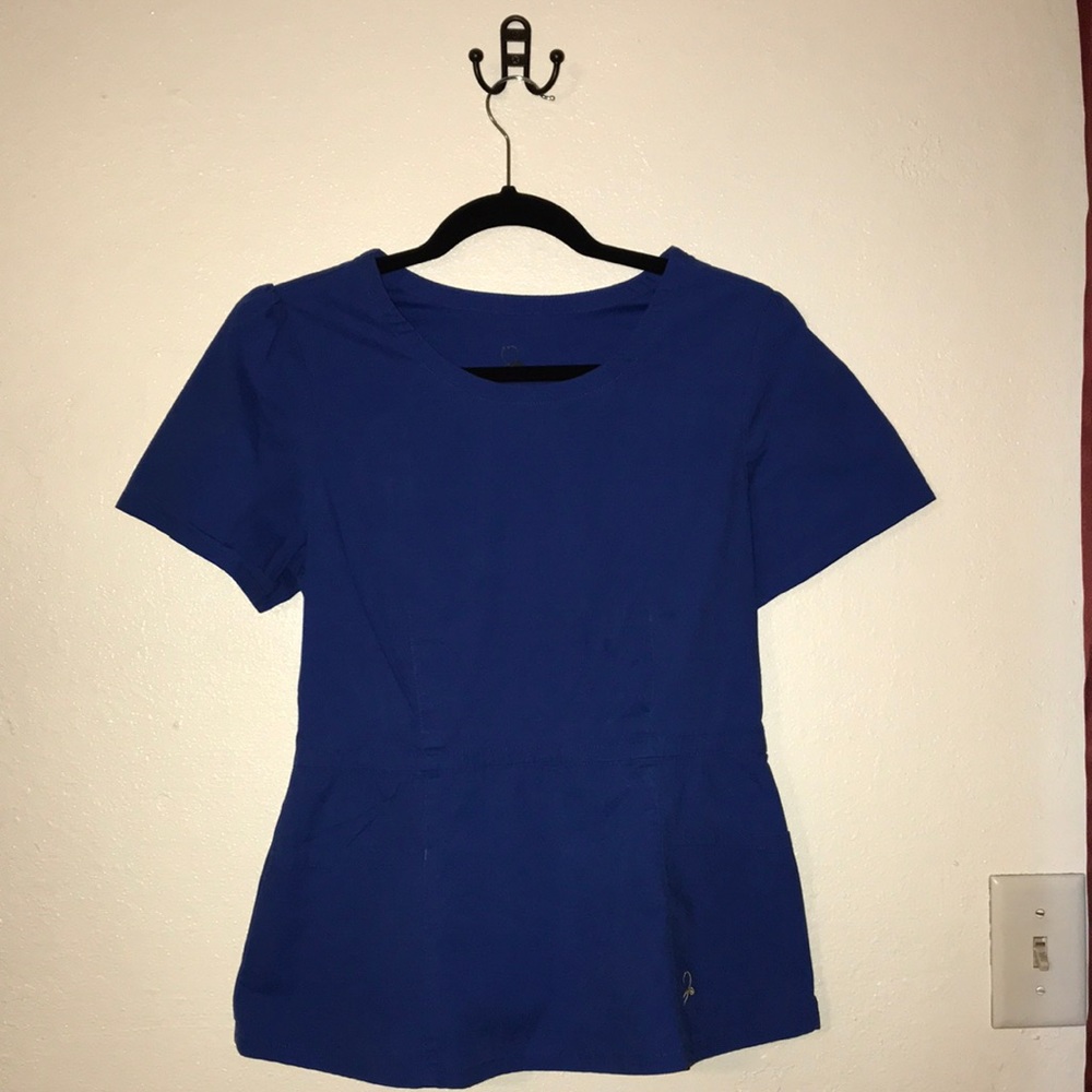 Small Royal Blue Jaanuu Scrub Top